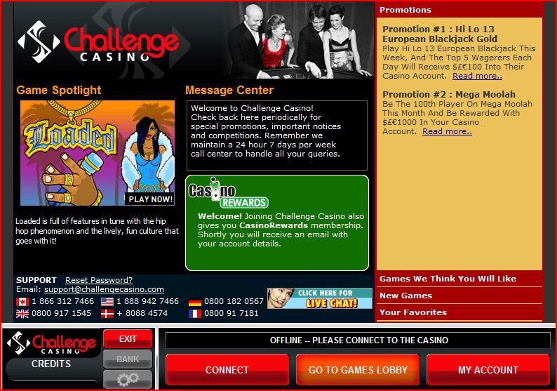 screenshot Challenge Casino