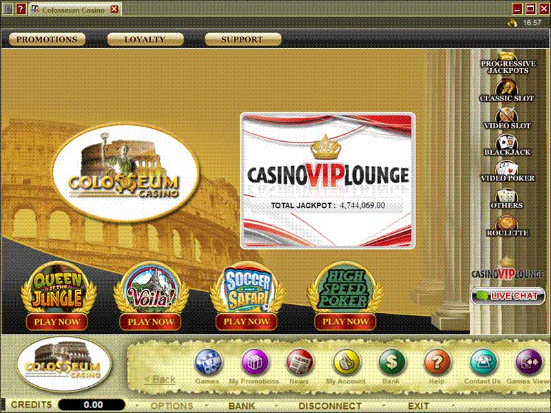 screenshot Colesseum casino