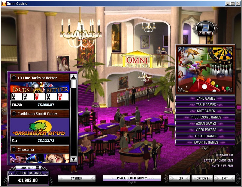 screenshot Omni Casino